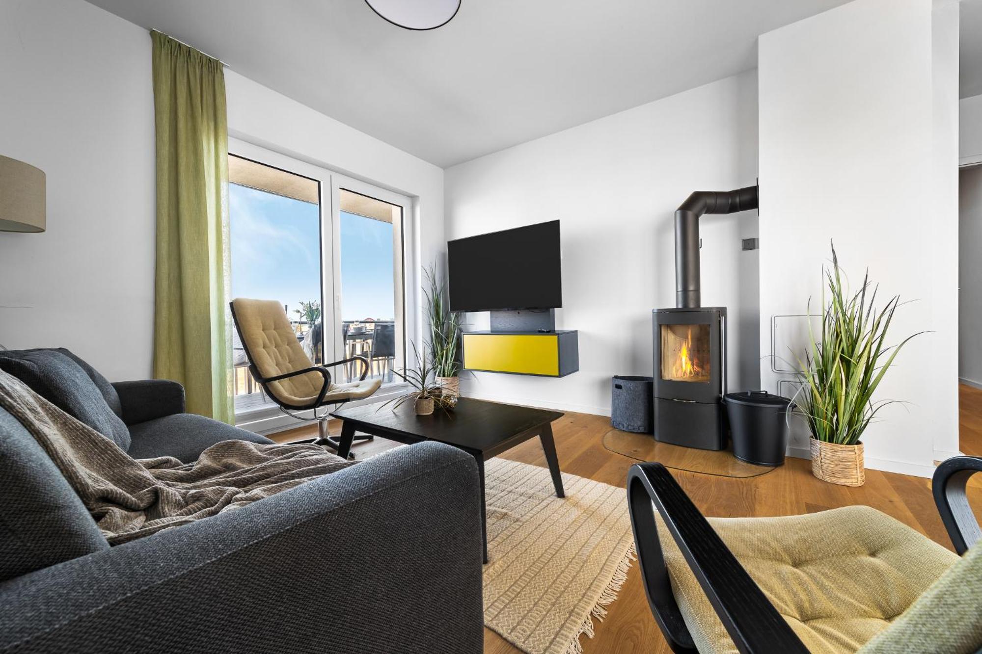 Apartamento Ocean Star- 1 Og, Balkon, Hafenblick, Kamin Olpenitz Exterior foto